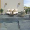 Carrelage sol extérieur Pierre de Bali Uluwatu bleu océan R11 30,3×61,3 cm