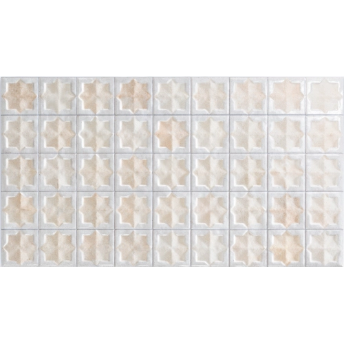 Carrelage mur Baratti décor beige glacé31x56 cm