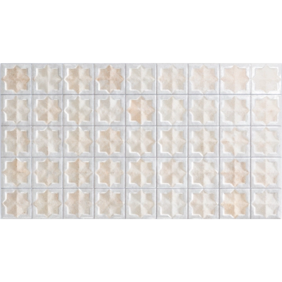 Carrelage mur Baratti décor beige glacé31x56 cm