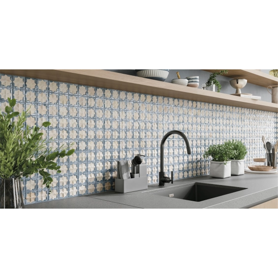 Carrelage mur Baratti décor beige océan31x56 cm