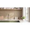Carrelage mur Baratti décor rosé émeraude31x56 cm