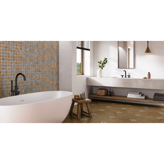 Carrelage mur Baratti décor terre océan31x56 cm