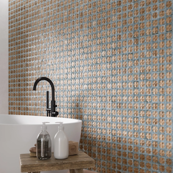 Carrelage mur Baratti décor terre océan31x56 cm