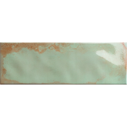 Carrelage mur effet zellige Zianides vert 15x45 cm