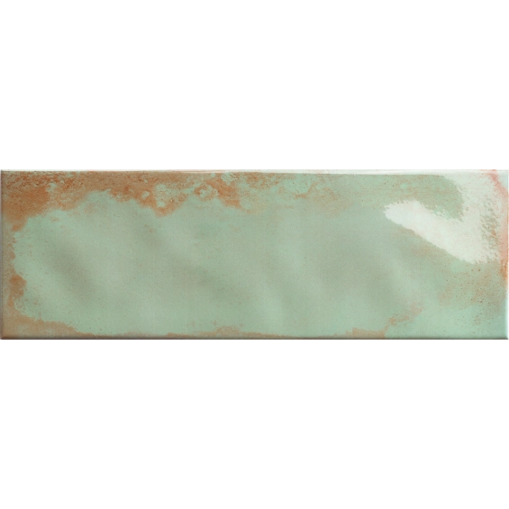 Carrelage mur effet zellige Zianides vert 15x45 cm