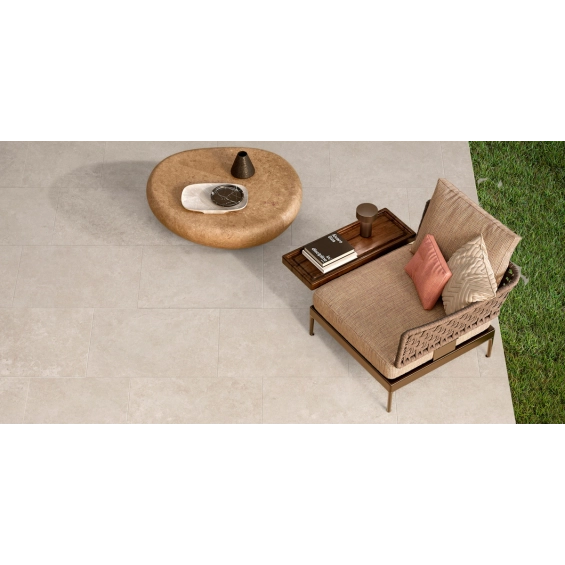 Carrelage sol extérieur effet pierreÇirali sableR11 40x60 cm