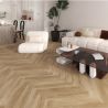Lames PVC 5.5mm à clipser Bâtons rompus Beige 12,2x62,5 cm