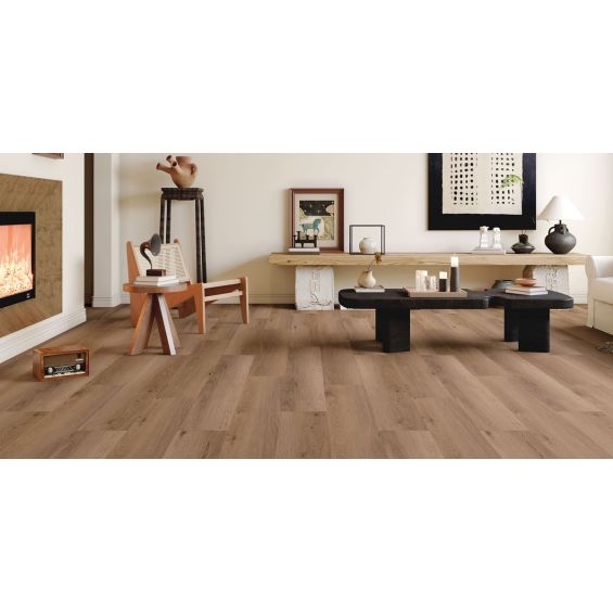 Lames PVC 6.5mm à clipser San chêne 22,9x122 cm
