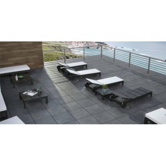 Dalle extérieur Design 2.0 antracite R1160x60 cm