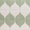 Carrelage sol effet carreaux de ciment Dalí décor goutte 20x20 cm