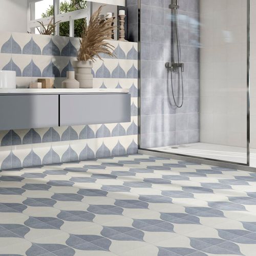 Carrelage sol Dalí bleu...