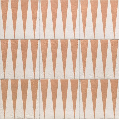 Carrelage sol effet carreaux de ciment Dalí décor terretriangle 20x20 cm