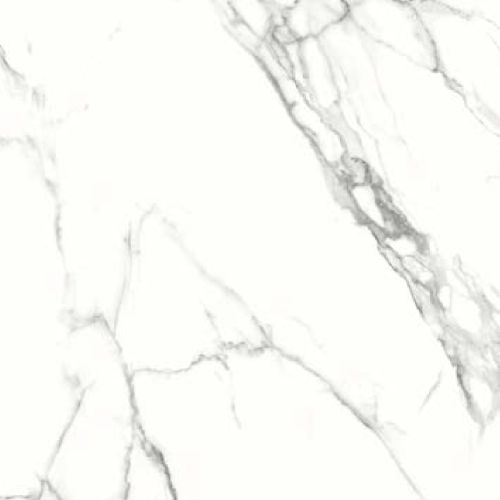 Carrelage sol poli effet marbre Statuario 9090 cm