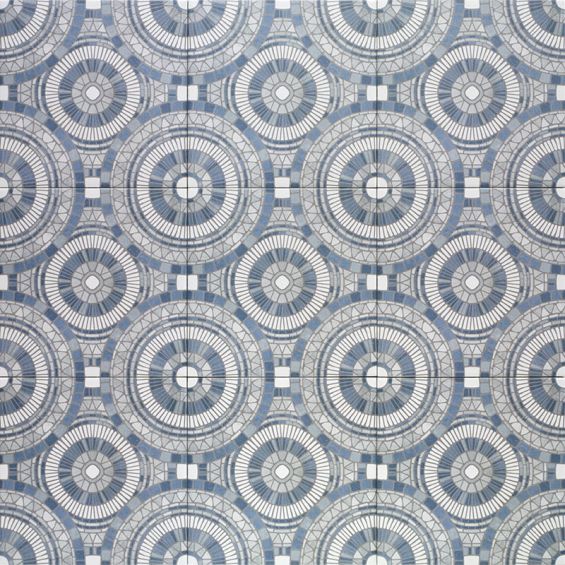 Carrelage sol effet carreaux de ciment Rueda décor Aurora 20x20 cm