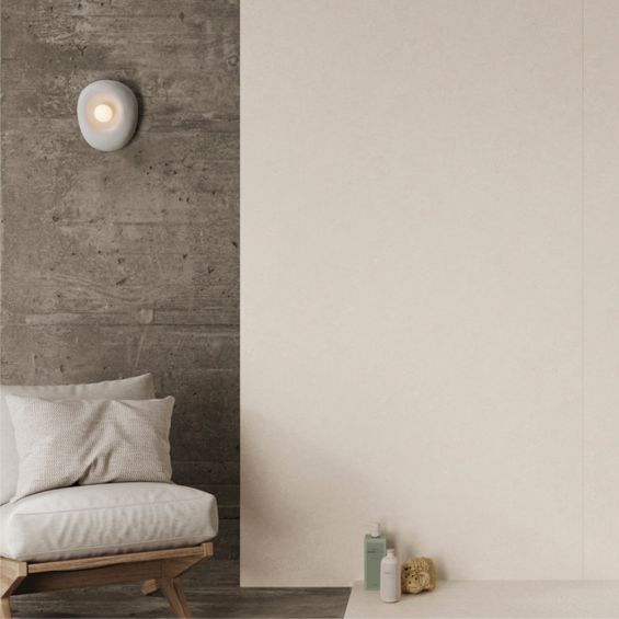 Dalles PVC mur 4mm à coller Tiles Pierre beige 60x120 cm