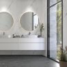 Dalles PVC mur 4mm à coller Tiles marbre blanc 60x120 cm