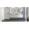 Dalles PVC mur 4mm à coller Tiles marbre blanc 60x120 cm