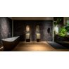 Dalles PVC mur 4mm à coller Tiles marbre noir 60x120 cm