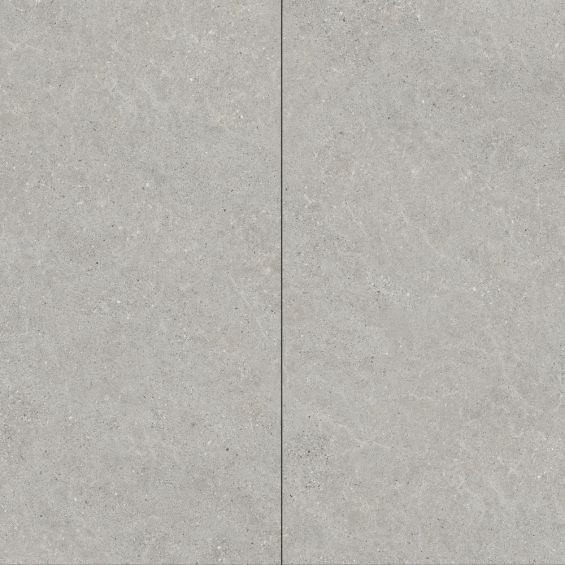 Dalles PVC 6mm à clipser Tiles Pierre gris clair 60x120 cm
