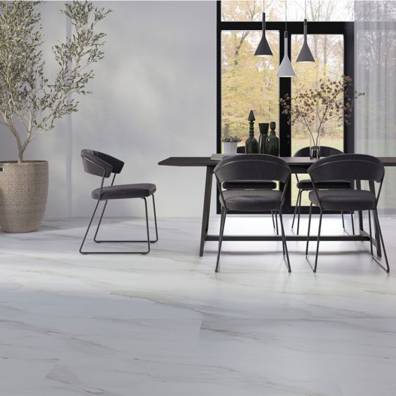 Dalles PVC 6mm à clipser Tiles marbre doré 60x120 cm