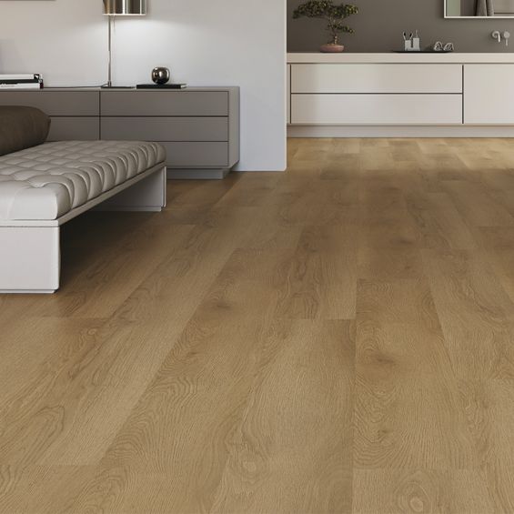 Lames PVC 5mm à clipser Tendance noisette 23x152,5 cm