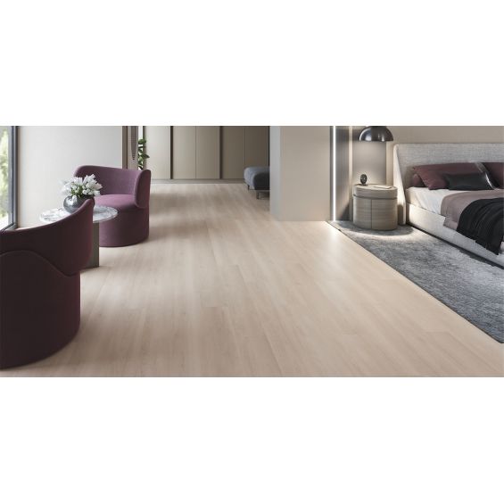 Lames PVC 5mm à clipser Wind Ivoire 19,2x123,5 cm