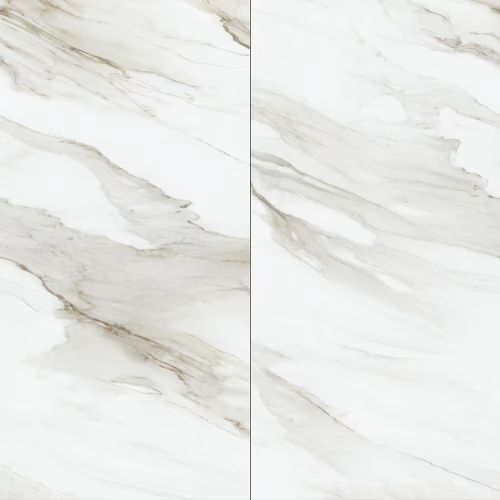 Dalles PVC mur 4mm à coller Tiles marbre doré 60x120 cm