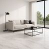 Dalles PVC 6mm à clipser Tiles marbre blanc 60x120 cm