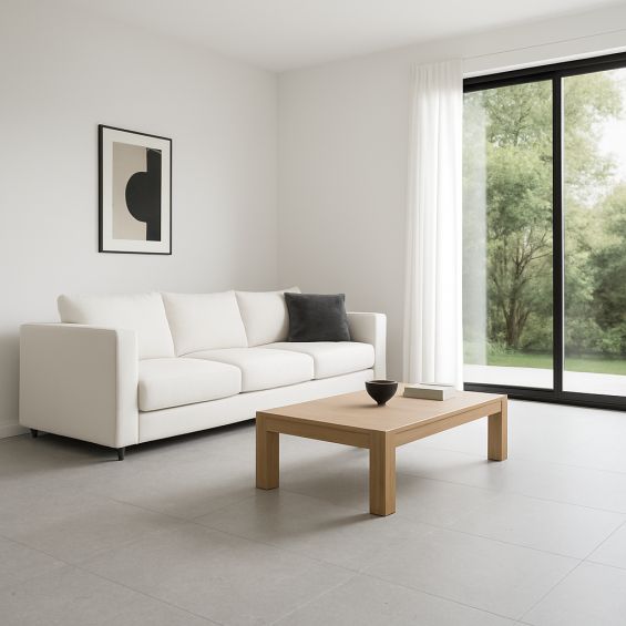 Dalles PVC 6mm à clipser Tiles Pierre gris 60x120 cm