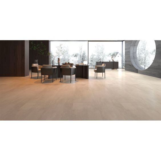 Dalles PVC 5.5mm à clipser Pierre sable 46x92 cm