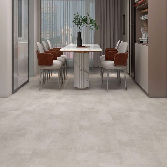 Dalles PVC 5.5mm à clipser Pierre Graphite 46x92 cm