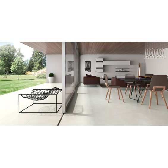 Lot de 4 m2 Carrelage sol extérieur moderne Béton Ciré bone R11 60x60 cm