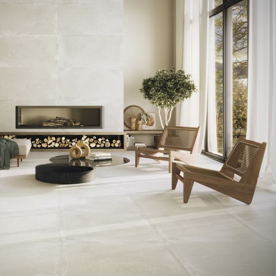 Carrelage sol extérieur moderne Orlando blanc R11 75x75 cm Carrelage sol extérieur moderne Orlando blanc R11 75x75 cm