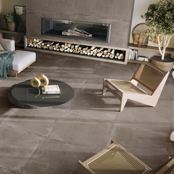 Carrelage sol extérieur moderne Orlando marron R11 75x75 cm Carrelage sol extérieur moderne Orlando marron R11 75x75 cm