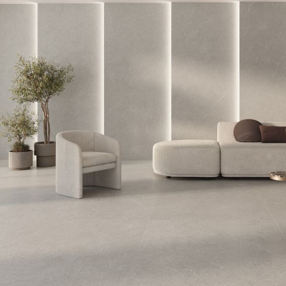 Carrelage sol effet pierre Suwon perle 60x60 cm