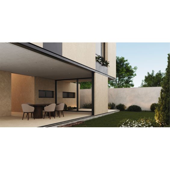 Carrelage sol extérieur effet pierre Suwon ivoire R11 60x120cm