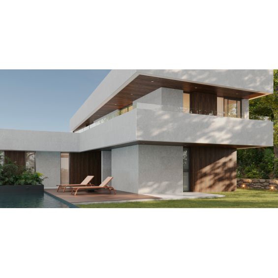 Carrelage sol extérieur effet pierre Suwon perle R11 60x120cm