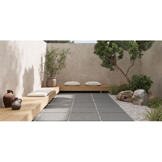 Dalle extérieur Suwon 2.0 gris R11 90x90 cm