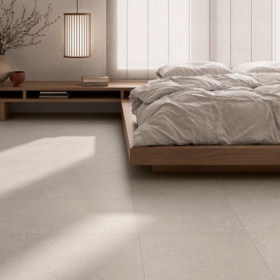 Carrelage sol effet pierre Suwon ivoire120x120 cm