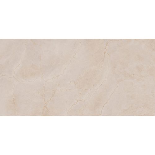 Carrelage sol et mur effet marbre brillant Kiruna sable poli 60x120 cm