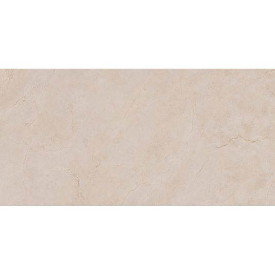 Carrelage sol et mur effet marbre brillant Kiruna sable poli 60x120 cm