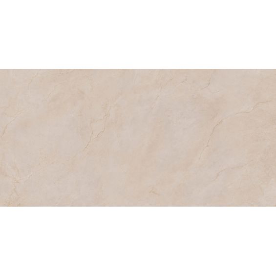 Carrelage sol et mur effet marbre brillant Kiruna sable poli 60x120 cm