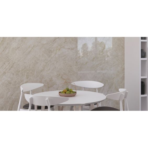 Carrelage sol et mur effet marbre brillant Sydney nature poli 60x120 cm