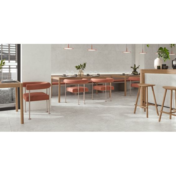 Carrelage sol effet pierre Zadar gris 6060 cm