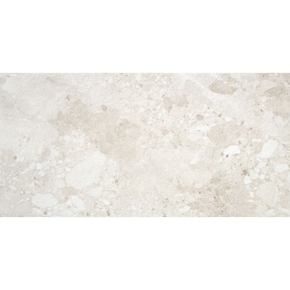 Carrelage effet Terrazzo Torcello blanc 60x120 cm