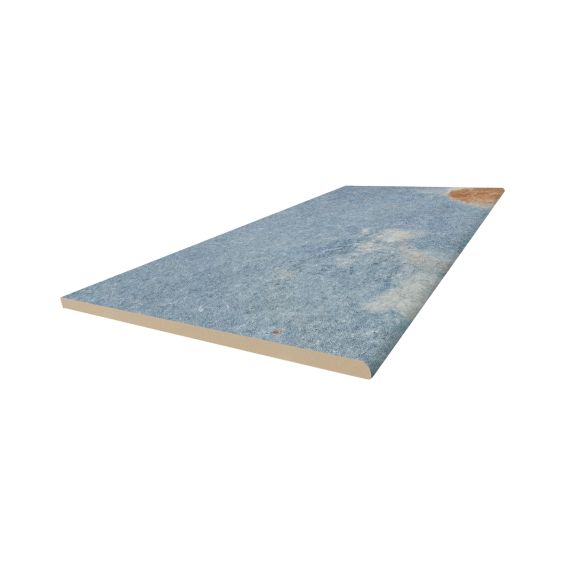 Margelle / plat de marche Pierre de Bali Ubud bleu R11 33x120cm