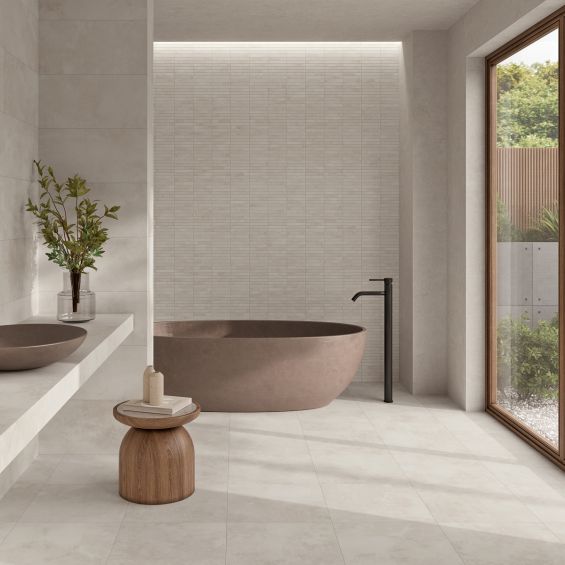 Carrelage sol moderne Rotterdam gris 45x45 cm