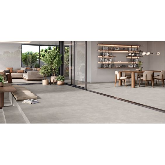 Carrelage sol extérieur moderne Rotterdam gris R11 60x60 cm