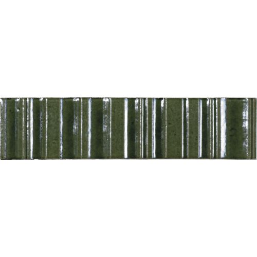 Carrelage mur effet zellige Swing émeraude 6x25 cm