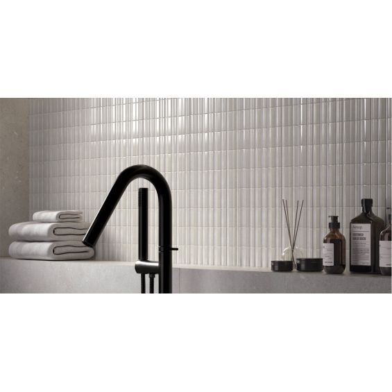 Carrelage mur effet zellige Swing nacre 6x25 cm